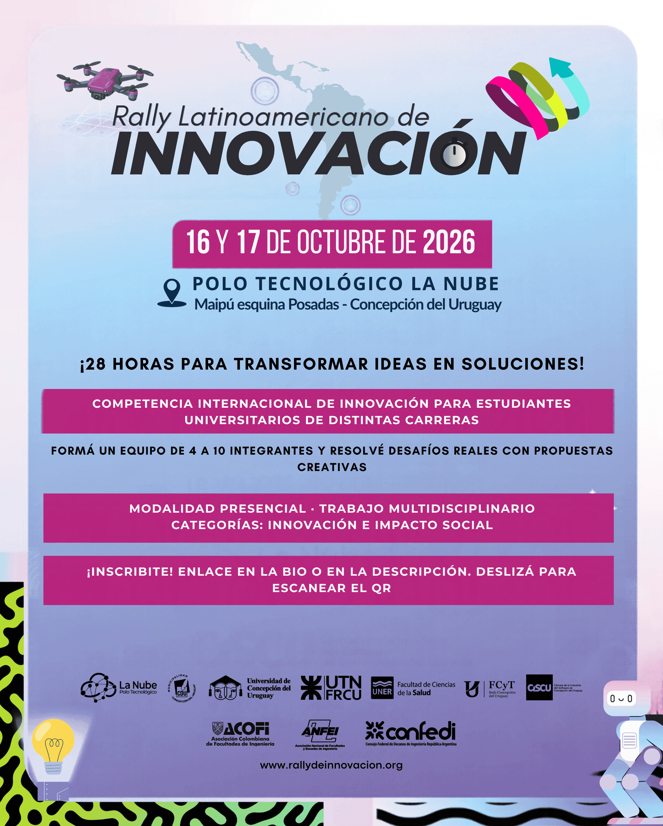 La Nube será sede del Rally Latinoamericano de Innovación 2026
